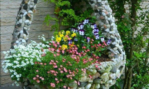 How to Make an Unbelievable Diy Stone Pot – a spectacular flowerbed in your garden